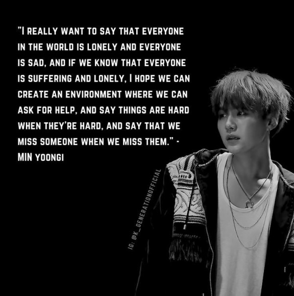 10 Kalimat Bijak Suga BTS untuk Bantu Kamu Jalani Masa Muda