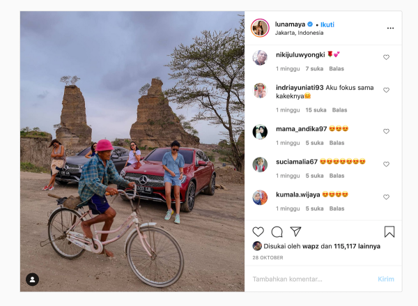 Luna Maya Nyetir Mercy GLC 300 Seharga Rp1,5 Miliar, Netizen: Salfok Sama Mbahnya!
