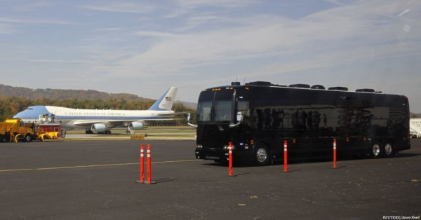 Groud Force One, Bus Raksasa yang Disayang Obama Dibuang Trump
