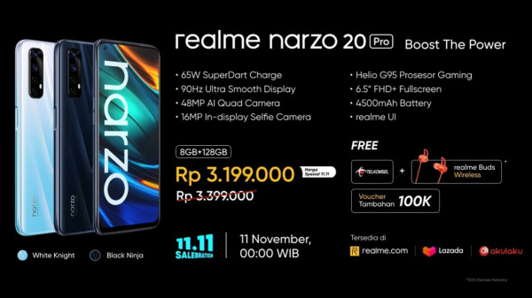 Asyik Buat Nge-Game, Harga realme narzo 20 Series di Indonesia Bikin Ngiler