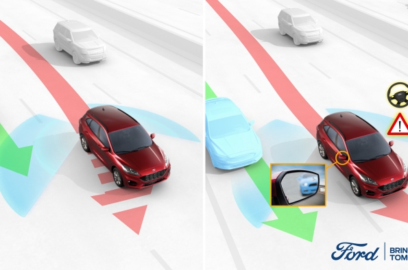 Teknologi Baru Ford, Cegah Mobil Tertabrak dari Titik Buta Saat Pindah Lajur