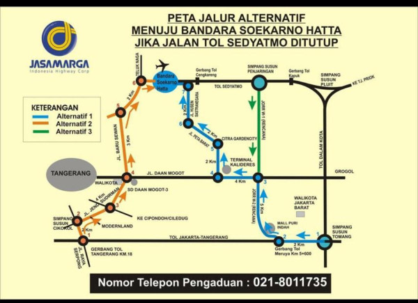 Jalan Tol Arah Bandara Soetta Macet Total, Antrean Kendaraan Sepanjang 7 Km