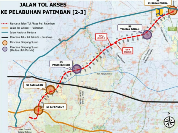 Jalan Sepanjang 8,2 Kilometer Menuju Pelabuhan Patimban Telah Rampung Dikerjakan Kementerian PUPR