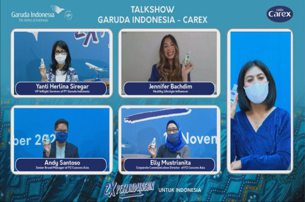 Garuda Indonesia dan Carex Beri Pengalaman Terbang Aman dan Nyaman Saat Pandemi