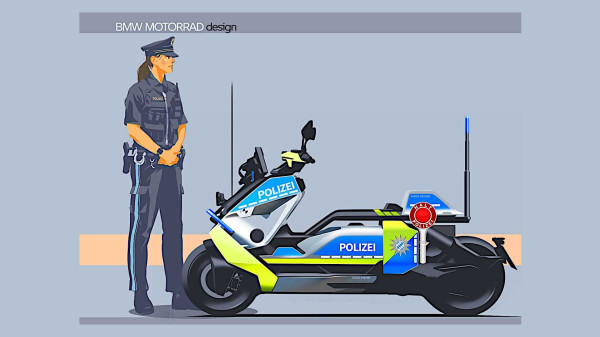 Bedah Habis Skutik Brutal Berkonsep Low Rider BMW Definition CE 04