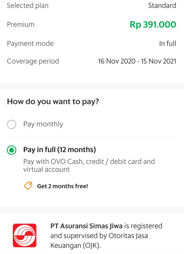 Daftar Asuransi di Aplikasi Grab Hanya 5 Menit, Bayarnya Cuma Rp9.900 Per Bulan
