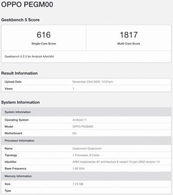 Spesifikasi Duo Oppo Reno 5 Muncul di Platform Geekbench