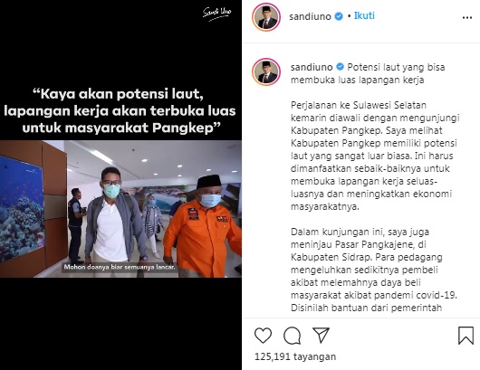 Sandiaga Uno Bicara Potensi Laut, Kode Bakal Jadi Menteri KKP?