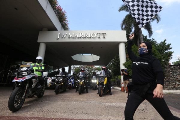 Dimulai Dari Surabaya, Road Trip Protocol CHSE Big Max Indonesia Diikuti Puluhan Riders