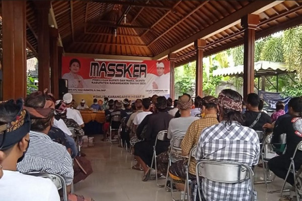 Diusung Perindo, Paket Masker Optimistis Menang di Pilkada Karangasem