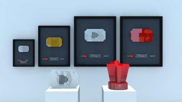 Ini Perbedaan YouTube Ruby Play Button Versi Blackpink, PewDiePie, dan T-Series