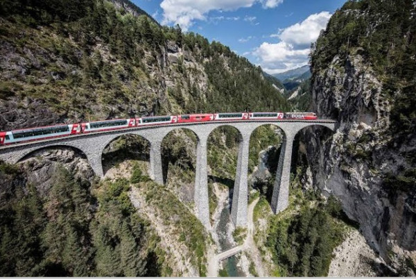 Jalur Kereta di Swiss yang Menakjubkan, Panjangnya 5 Ribu Kilometer!