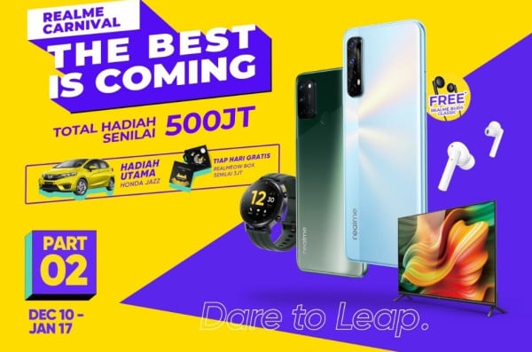 Mampir ke 12.12 realme Carnival, Ada Kejutan dari Program The Best is Coming