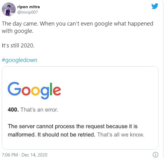 Meme Lucu dan Tagar Semarakkan Tragedi YouTube Down