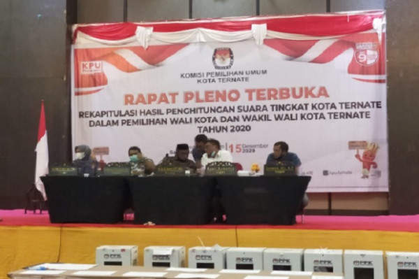 KPU Tetapkan Tauhid Soleman-Jasri Usman Raih Suara Terbanyak di Pilkada Ternate