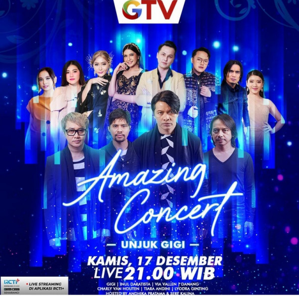 Konser Kolaborasi Berkelas, GIGI & Musisi Papan Atas Siap Unjuk Gigi di GTV