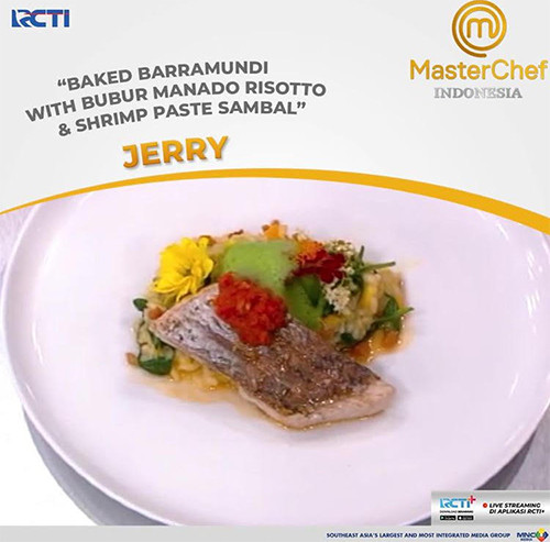 Jerry Unggul di Tantangan Duplicate Dish Chef Vindex Tengker