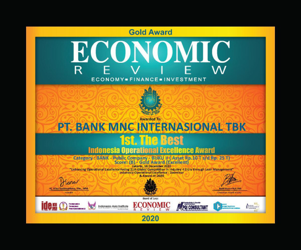 Strategi Tepat Sasaran & Beri Nilai Lebih, MNC Bank Raih Indonesia Operational Excellence Awards 2020