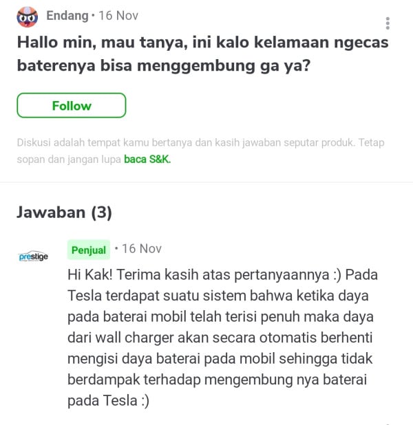 Kumpulan Pertanyaan Netizen Soal Tesla di Tokopedia yang Bikin Ngakak