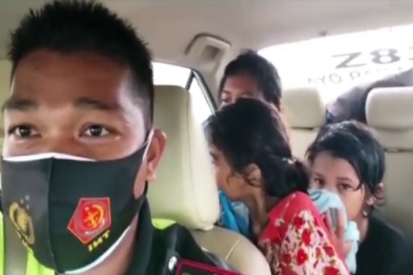 Kabur dari Suami, Ibu dan 2 Anaknya Dievakuasi Polisi di Jalan Tol Trans Sumatera saat Hujan