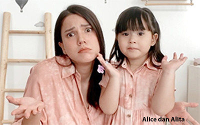 Deretan Anak Artis Ini bak Pinang Dibelah Dua dengan sang Ibu