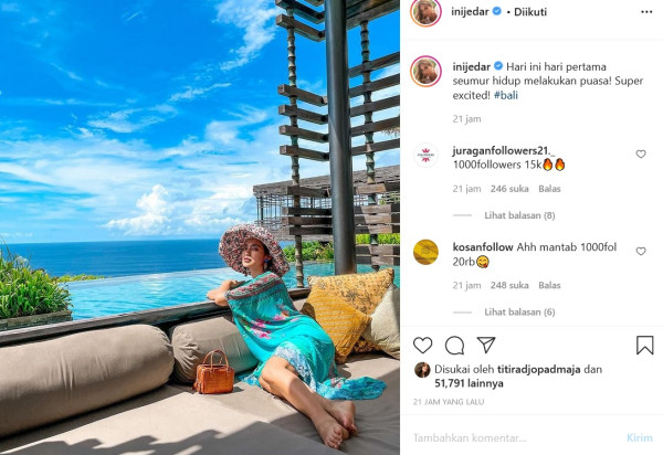 Jessica Iskandar Excited Bisa Jalani Puasa, Warganet: Puasa Apa Ya?