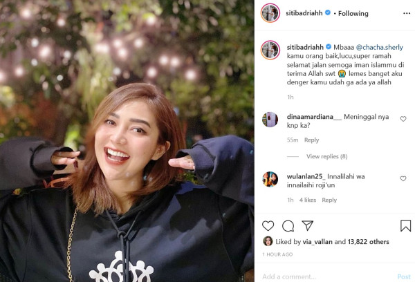Siti Badriah Lemas saat Dengar Chacha Sherly Meninggal Dunia