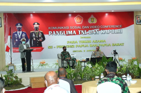 Panglima TNI Ajak Tokoh Papua Sosialisasikan Pentingnya Vaksin Covid -19