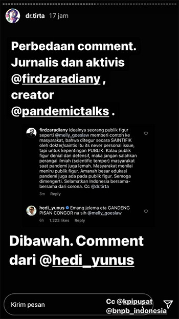 Buntut Melly Goeslaw Tersinggung Unggahan Dokter Tirta, Nama Hedi Yunus Ikut Terseret