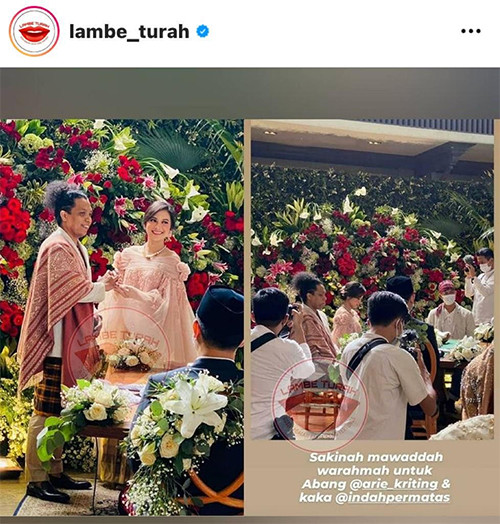 Terhalang Restu Orangtua, Arie Kriting dan Indah Permatasari Resmi Menikah