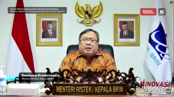 Terkait Inovasi GeNose C19, Menristek Bambang: Jangan Cepat Berpuas Diri!