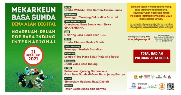 PANDI dan Pegiat Bahasa Sunda Peringatan Hari Bahasa Ibu Internasional secara Virtual