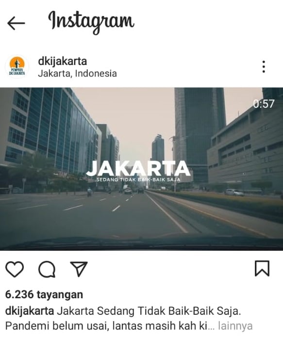 Pemprov DKI Posting Video Jakarta Sedang Tidak Baik-baik Saja, Ada Apa?