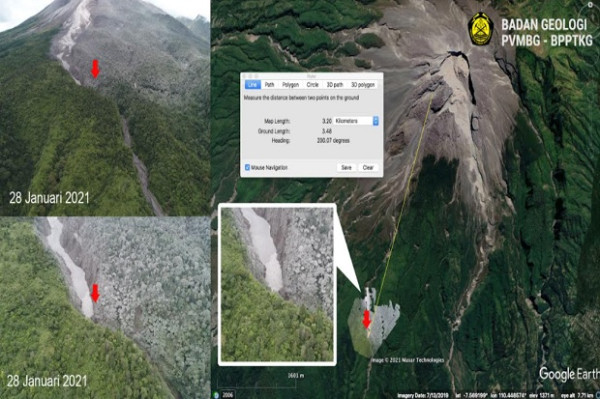 Penampakan Wedus Gembel Gunung Merapi, Ternyata Tembus Jarak 3,5 Km