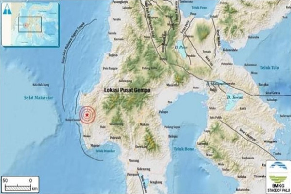 Gempa Majene M4,4, BMKG: Gempa Bumi Dangkal Akibat Aktivitas Sesar Lokal