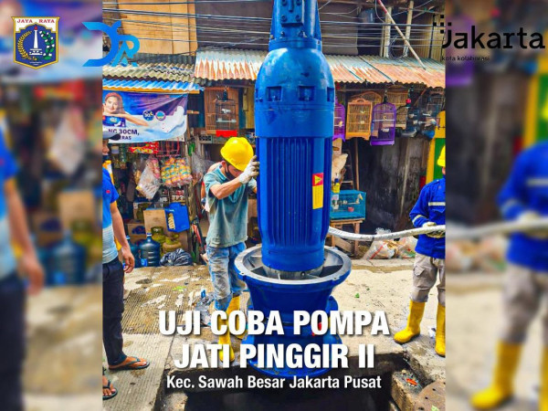Jakarta Tambah Mesin Pompa Stationer untuk Antisipasi Banjir, Netizen: Awas Kabelnya Diputus!