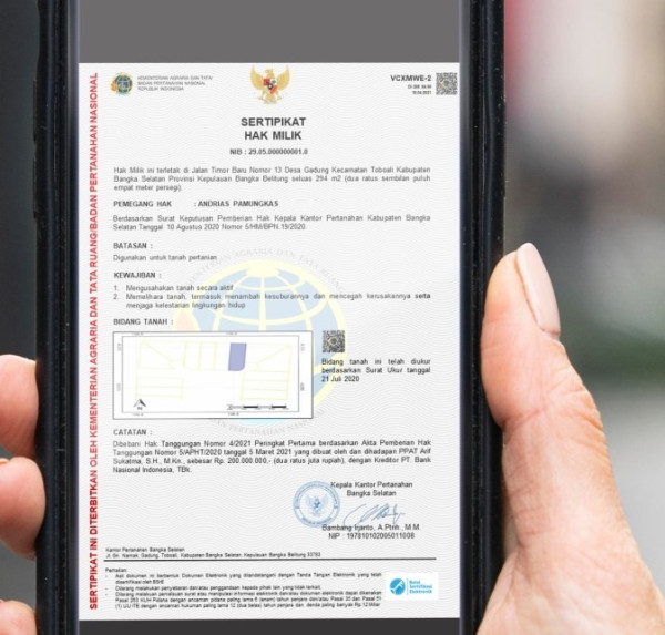 Anti Dibajak, Begini Penampakan Sertifikat Elektronik