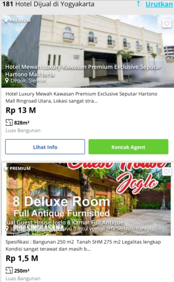 Duh! Banyak Hotel di Jogja Bangkrut, Diobral via Online