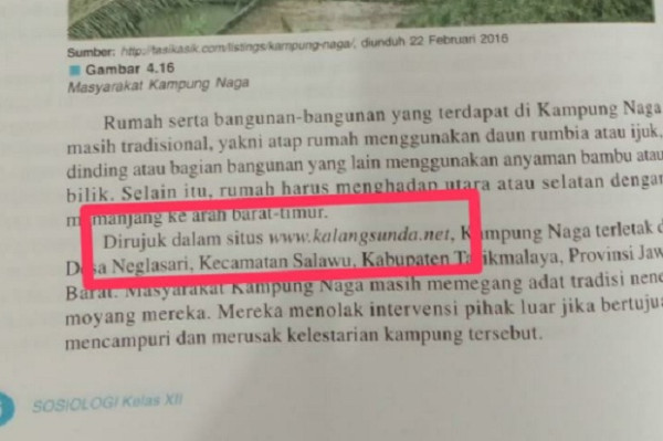 Astaga! Buku Sosiologi Kelas III SMA Promosikan Situs Porno