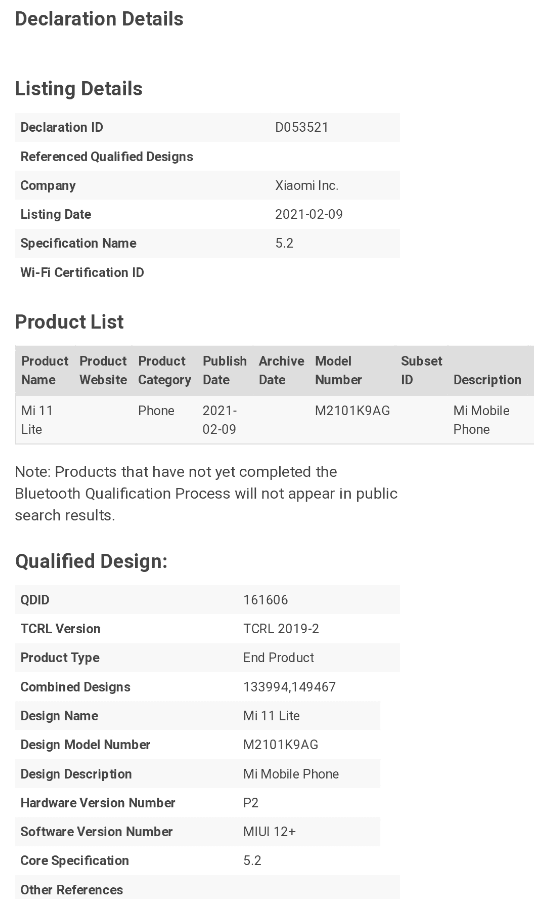 Sertifikasi Ungkap Xiaomi Mi 11 Lite dengan Baterai 4.150 mAh Siap Meluncur