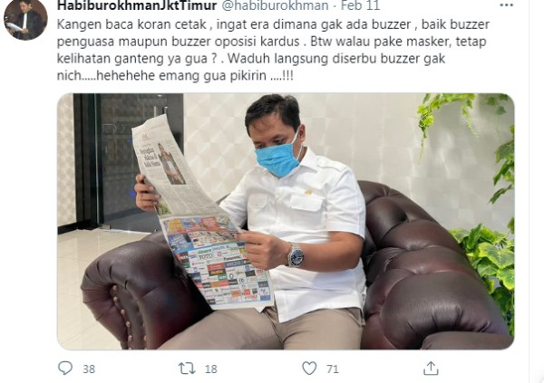 Politikus Gerindra Ini Tidak Takut Buzzer, Justru Bilang Terima Kasih