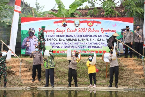 Kapolda Jateng Kunjungi Keberhasilan Kampung Siaga Candi di Rembang