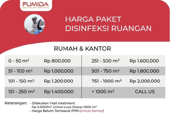 Jasa Semprot Disinfektan Bandung Terbaik? Pilih Fumida Aja