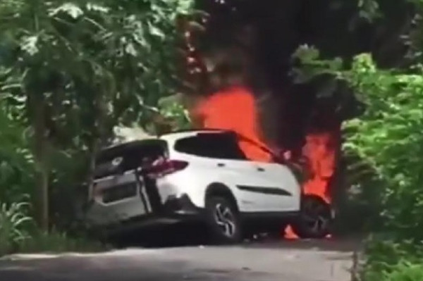Pilot Cantik Calon Menantu Maia Estianty Kecelakaan di Bali, Mobil Hangus Terbakar