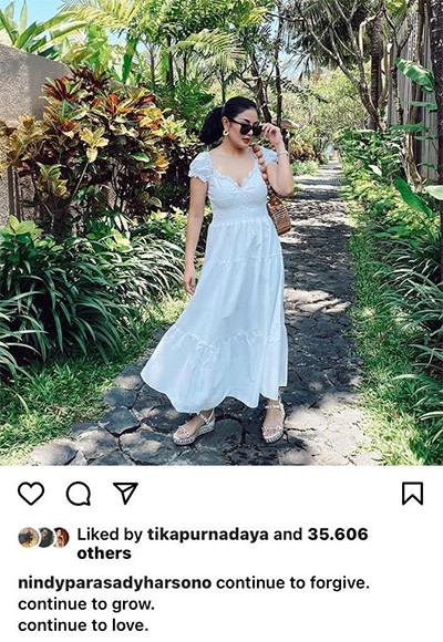Nindy Ayunda Siap Memaafkan, Sinyal Damai dengan Suami?