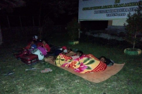 Usai Diguncang Gempa M5,2, Pasien RSUD Labuha Terpaksa Dirawat di Tenda Darurat