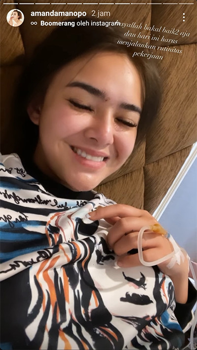 Demam Tinggi, Amanda Manopo Tumbang di Lokasi Syuting Ikatan Cinta