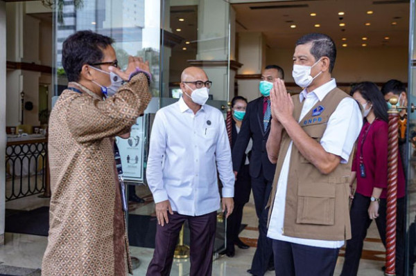 Gandeng BNPB, Sandiaga Uno Petakan Masalah dan Solusi Penanganan Covid-19 Demi Pulihkan Pariwisata