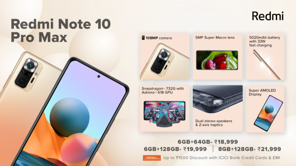 Redmi Note 10 Pro, Note 10, dan Note 10 Pro Max Meluncur di India