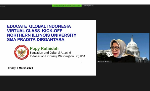 SMA Pradita Dirgantara Sekolah Pertama Gelar Educate Global Program bersama NIU